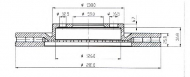 Тормозной диск QH Benelux BDC4360