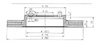 Тормозной диск QH Benelux BDC4406