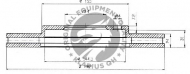Тормозной диск QH Benelux BDC4414
