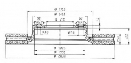 Тормозной диск QH Benelux BDC4507