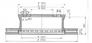 Тормозной диск QH Benelux BDC4544