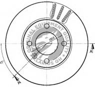 Тормозной диск QH Benelux BDC4548