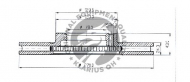Тормозной диск QH Benelux BDC4584