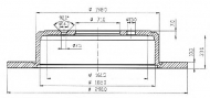 Тормозной диск QH Benelux BDC4663