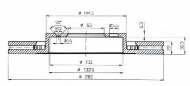 Тормозной диск QH Benelux BDC4668