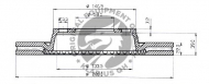 Тормозной диск QH Benelux BDC4752