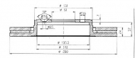 Тормозной диск QH Benelux BDC5143