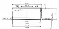 Тормозной диск QH Benelux BDC1017
