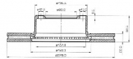 Тормозной диск QH Benelux BDC1073