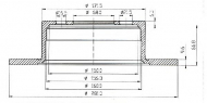 Тормозной диск QH Benelux BDC3121