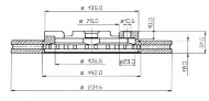 Тормозной диск QH Benelux BDC3359