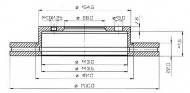 Тормозной диск QH Benelux BDC3538