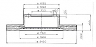 Тормозной диск QH Benelux BDC3610