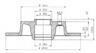 Тормозной диск QH Benelux BDC3734