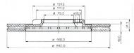 Тормозной диск QH Benelux BDC3748