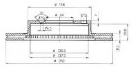 Тормозной диск QH Benelux BDC3759