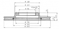 Тормозной диск QH Benelux BDC4183