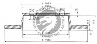 Тормозной диск QH Benelux BDC4324