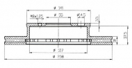 Тормозной диск QH Benelux BDC4415