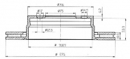 Тормозной диск QH Benelux BDC4536