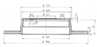 Тормозной диск QH Benelux BDC4541