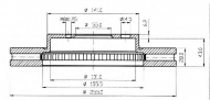 Тормозной диск QH Benelux BDC4588