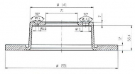 Тормозной диск QH Benelux BDC4605