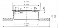 Тормозной диск QH Benelux BDC4647