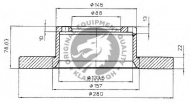 Тормозной диск QH Benelux BDC4672