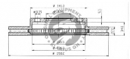 Тормозной диск QH Benelux BDC4727