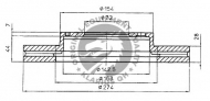 Тормозной диск QH Benelux BDC4742