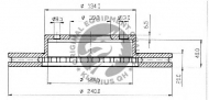Тормозной диск QH Benelux BDC4749