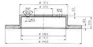 Тормозной диск QH Benelux BDC4815