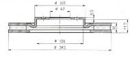 Тормозной диск QH Benelux BDC5231