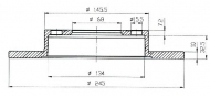Тормозной диск QH Benelux BDC5307