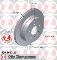 Тормозной диск ZIMMERMANN 430.2613.20