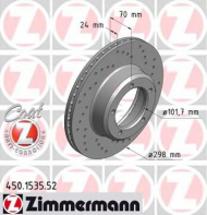 Тормозной диск ZIMMERMANN 450.1535.52