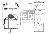 Баллон пневматической рессоры FEBI BILSTEIN 37909
