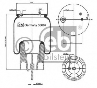 Баллон пневматической рессоры FEBI BILSTEIN 38667