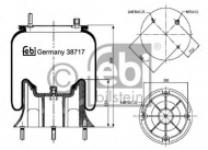 Баллон пневматической рессоры FEBI BILSTEIN 38717