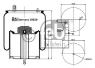Баллон пневматической рессоры FEBI BILSTEIN 38829