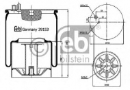 Баллон пневматической рессоры FEBI BILSTEIN 39153