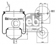 Баллон пневматической рессоры FEBI BILSTEIN 39855