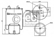 Баллон пневматической рессоры FEBI BILSTEIN 40289
