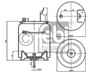 Баллон пневматической рессоры FEBI BILSTEIN 40602