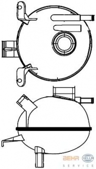 Резервуар BEHR HELLA SERVICE 8MA 376 704-901