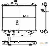 Теплообменник BEHR HELLA SERVICE 8MK 376 790-231
