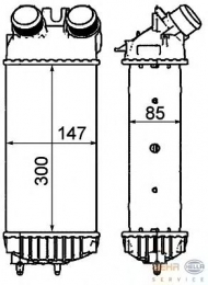 Теплообменник BEHR HELLA SERVICE 8ML 376 911-401