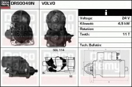 Стартер DELCO REMY DRS0049N