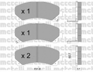 Комплект тормозных колодок METELLI 22-0902-0